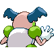 #122 Mr. Mime sprite Posterior Shiny