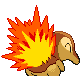 #155 Cyndaquil sprite Posterior Shiny