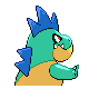 #159 Croconaw sprite Posterior Shiny