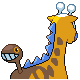 #203 Girafarig sprite Posterior Shiny