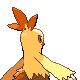 #256 Combusken sprite Posterior Shiny