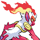 #392 Infernape sprite Posterior Shiny