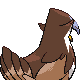 #398 Staraptor sprite Posterior Shiny
