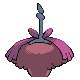 #413 Wormadam Basura sprite Posterior Shiny