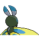 #414 Mothim sprite Posterior Shiny