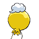 #425 Drifloon sprite Posterior Shiny