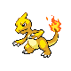 #005 Charmeleon sprite Oro HeartGold / Plata SoulSilver Shiny