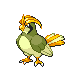 #017 Pidgeotto sprite Oro HeartGold / Plata SoulSilver Shiny