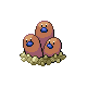 #051 Dugtrio sprite Oro HeartGold / Plata SoulSilver Shiny