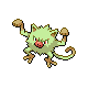 #056 Mankey sprite Oro HeartGold / Plata SoulSilver Shiny