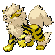 #059 Arcanine sprite Oro HeartGold / Plata SoulSilver Shiny