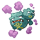 #110 Weezing sprite Oro HeartGold / Plata SoulSilver Shiny