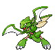 #123 Scyther sprite Oro HeartGold / Plata SoulSilver Shiny