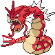 #130 Gyarados sprite Oro HeartGold / Plata SoulSilver Shiny