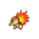 #155 Cyndaquil sprite Oro HeartGold / Plata SoulSilver Shiny