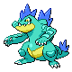 #160 Feraligatr sprite Oro HeartGold / Plata SoulSilver Shiny