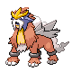 #244 Entei sprite Oro HeartGold / Plata SoulSilver Shiny