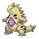 #248 Tyranitar sprite Oro HeartGold / Plata SoulSilver Shiny