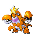 #342 Crawdaunt sprite Oro HeartGold / Plata SoulSilver Shiny