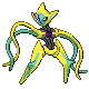 #386 Deoxys Ataque sprite Oro HeartGold / Plata SoulSilver Shiny