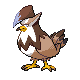 #398 Staraptor sprite Oro HeartGold / Plata SoulSilver Shiny