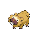 #399 Bidoof sprite Oro HeartGold / Plata SoulSilver Shiny