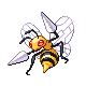 #015 Beedrill sprite Platino