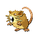 #020 Raticate sprite Platino