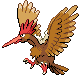 #022 Fearow sprite Platino