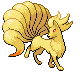 #038 Ninetales sprite Platino
