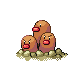 #051 Dugtrio sprite Platino