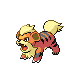 #058 Growlithe sprite Platino