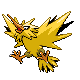 #145 Zapdos sprite Platino