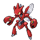 #212 Scizor sprite Platino