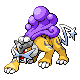 #243 Raikou sprite Platino