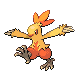 #256 Combusken sprite Platino