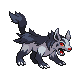 #262 Mightyena sprite Platino