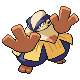 #297 Hariyama sprite Platino