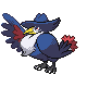 #430 Honchkrow sprite Platino