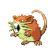 #020 Raticate sprite Platino Shiny