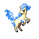 #077 Ponyta sprite Platino Shiny