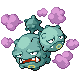 #110 Weezing sprite Platino Shiny