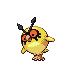 #163 Hoothoot sprite Platino Shiny