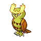 #164 Noctowl sprite Platino Shiny