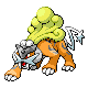 #243 Raikou sprite Platino Shiny