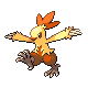 #256 Combusken sprite Platino Shiny