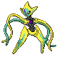 #386 Deoxys Ataque sprite Platino Shiny