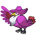 #430 Honchkrow sprite Platino Shiny