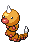 #013 Weedle sprite Frontal