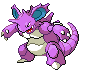 #034 Nidoking sprite Frontal
